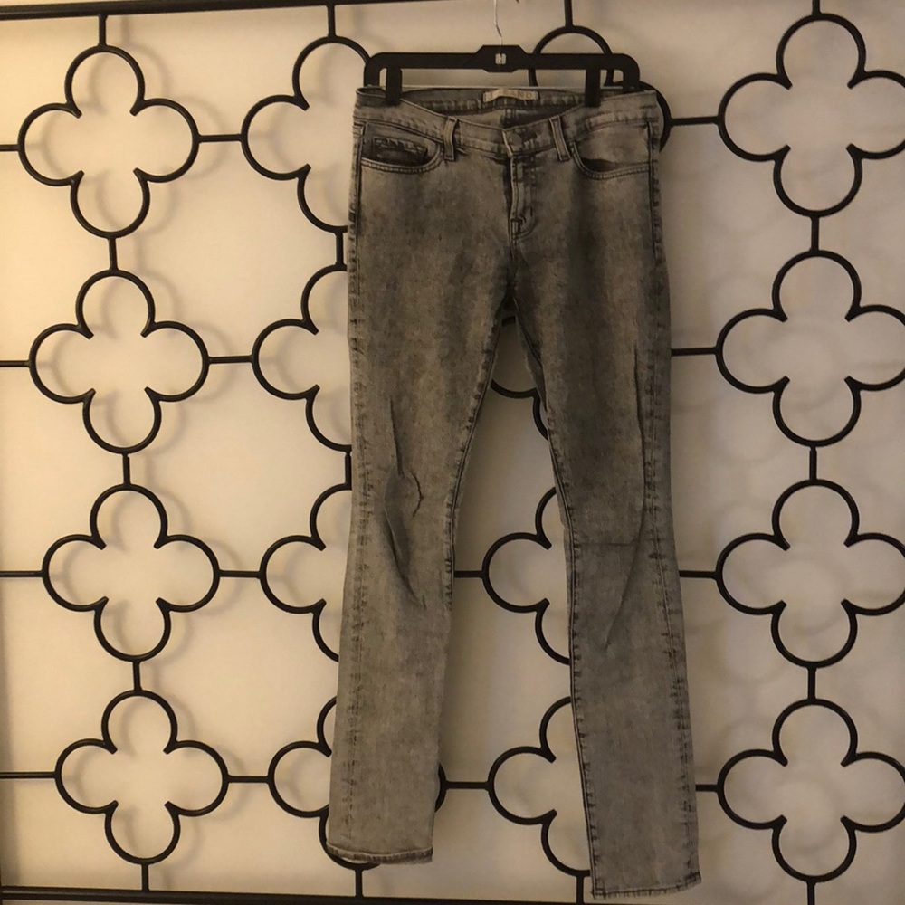 JBRAND Acid Wash Denim Skinny Jeans